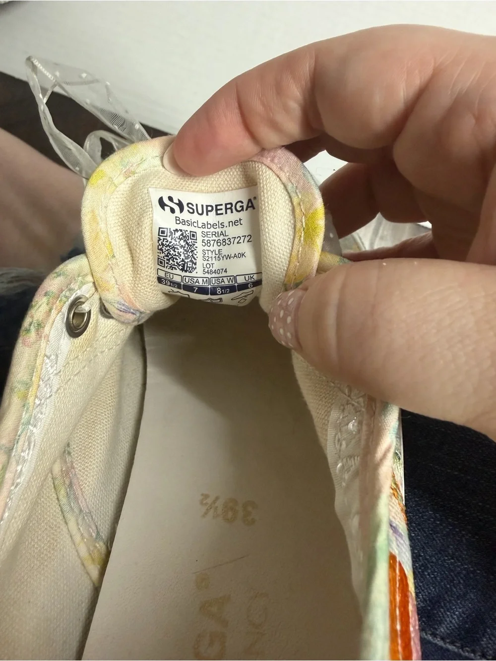 Love Shack Fancy Palm-Print Canvas Sneakers - Pastel Pink/Yellow W8.5